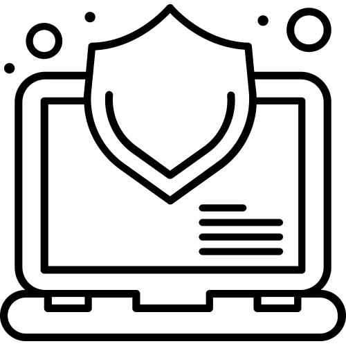 אייקון - מחשב עם מגן